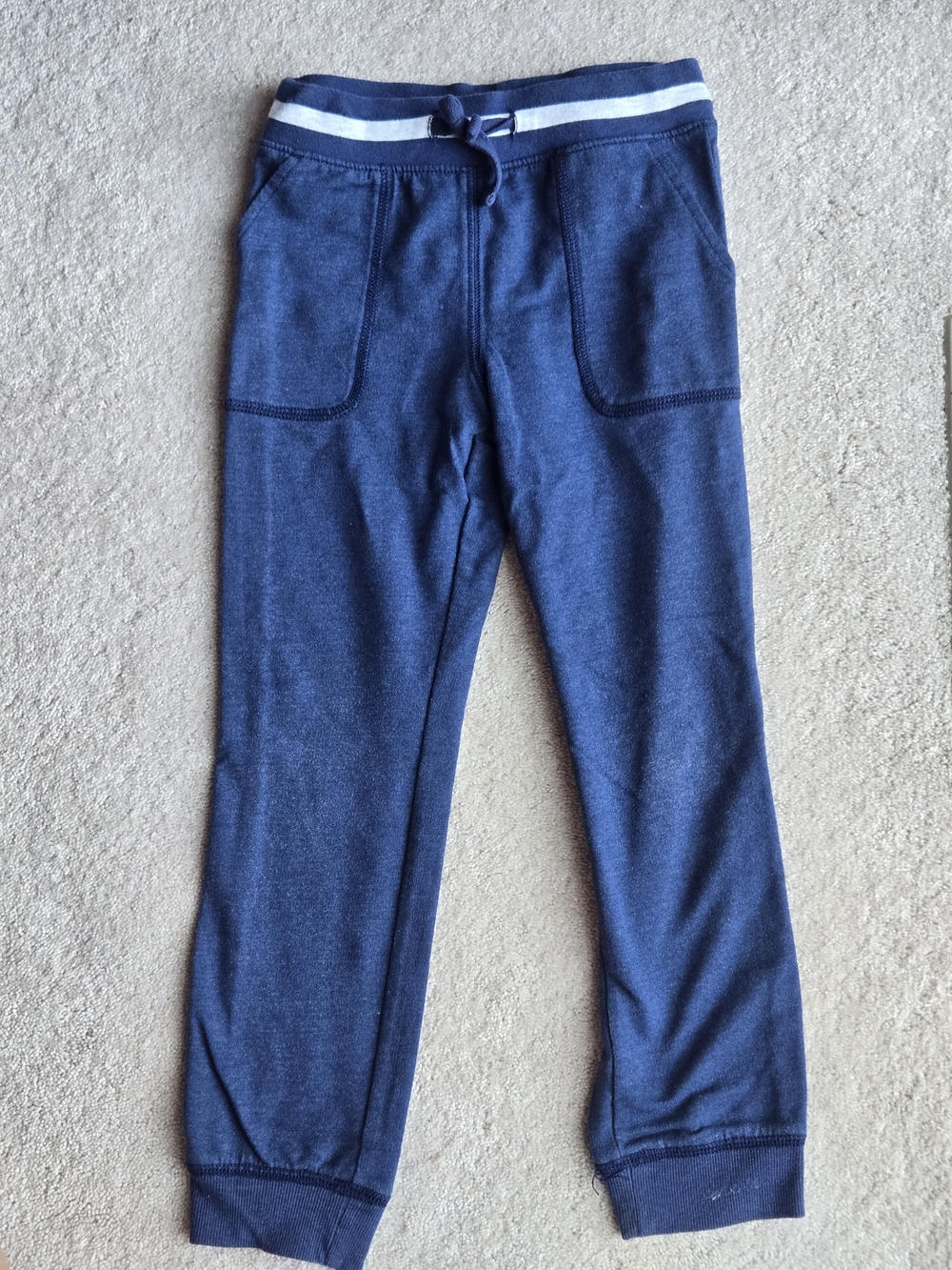 Carter's Navy Jogger Sweatpants with Striped Waistband